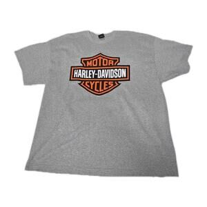 Harley-Davidson Motorcycles Gray Heather Logo T Shirt Size 2XL NEW Las Vegas
